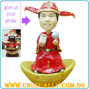 Full Custom 3D Caricature Fortune God Figurine